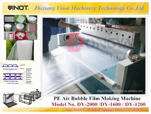 Zhejiang Vinot Compound polyethylene bubble film making  With Different Spec and PE Material Model No. DY-1600