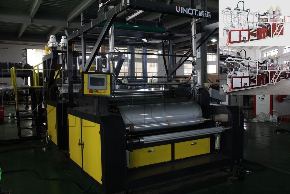 Vinot Cast Stretch Film Machine/Cling/Stretch Film Making Machine With Width 1000mm &amp; LLDPE Material Model No.SLW-1000 supplier
