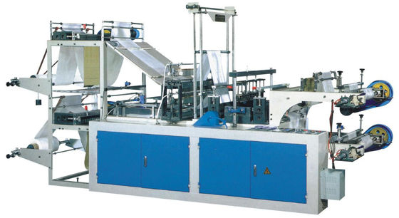 Full Automatic High Speed T - Shirt Bag Making Machine With Double Servo Step Motor