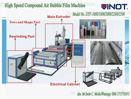 Vinot Suppliers Bubble Cell Film Making Machine  Custom Made  With Different Standard Model No. DY-1200
