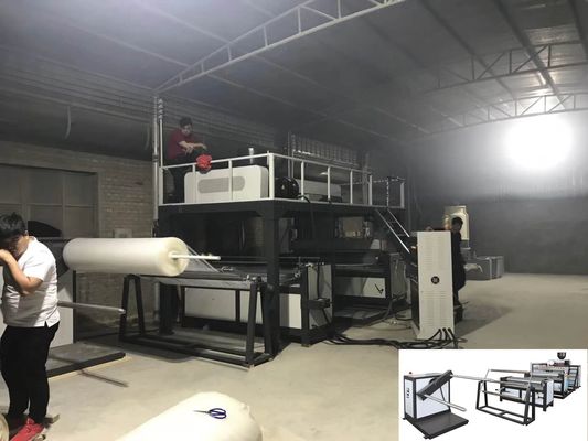 Vinot Co. PE 3 Layers Bubble High Speed Compound Air Bubble Film Machine Model No. DYF-1800 for Auto Roll Alternation