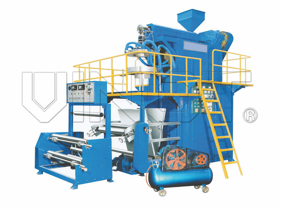Rotational Die PP/ HDPE / LDPE Film Blowing Machine With Bottom Blowing Type
