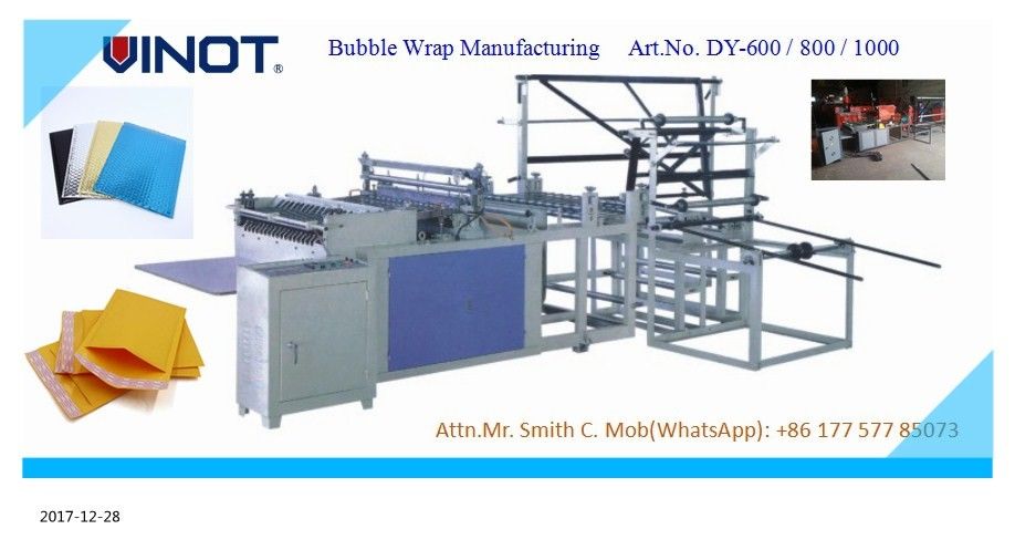 Energy Saving Air Bubble Wrap Manufacturing Machine , Max Width 600mm