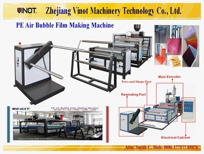 Vinot Brand Feeding Air Bubble Film Making Machine with Different Specification 2000mm width Model No. DY-2000